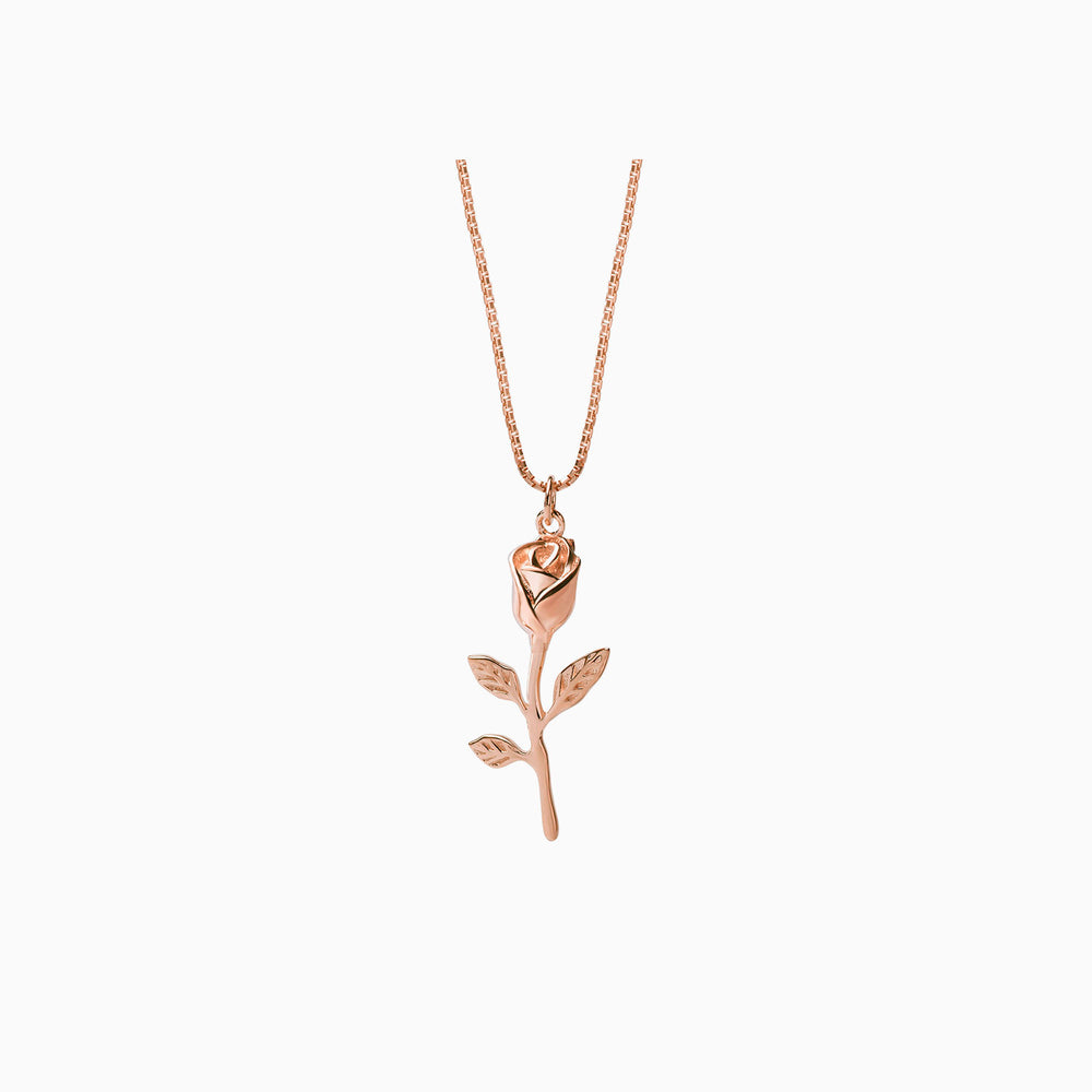 Rose Branch Necklace rose gold
