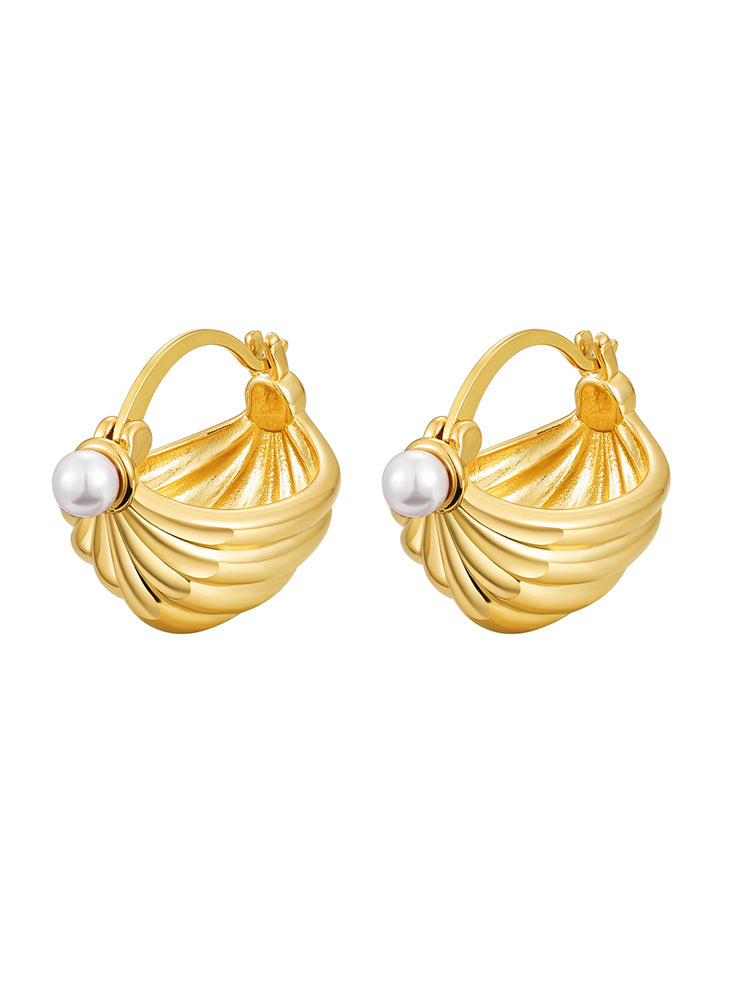 Cradle Pearl Earrings