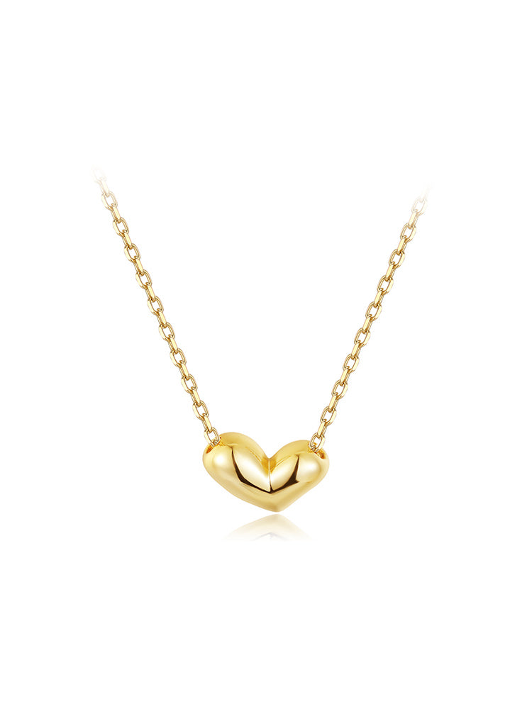 Gold Irregular Heart Necklace