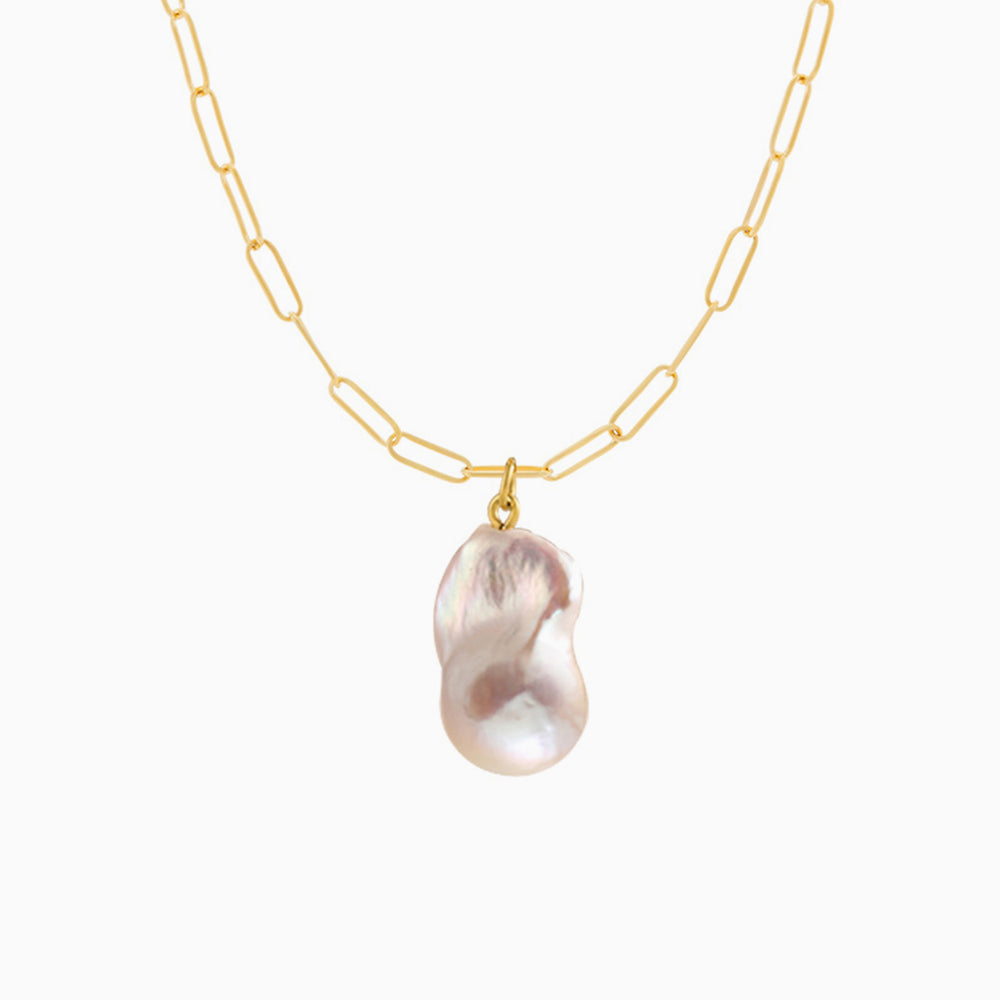 Large Baroque Pearl Pendant Necklace for women