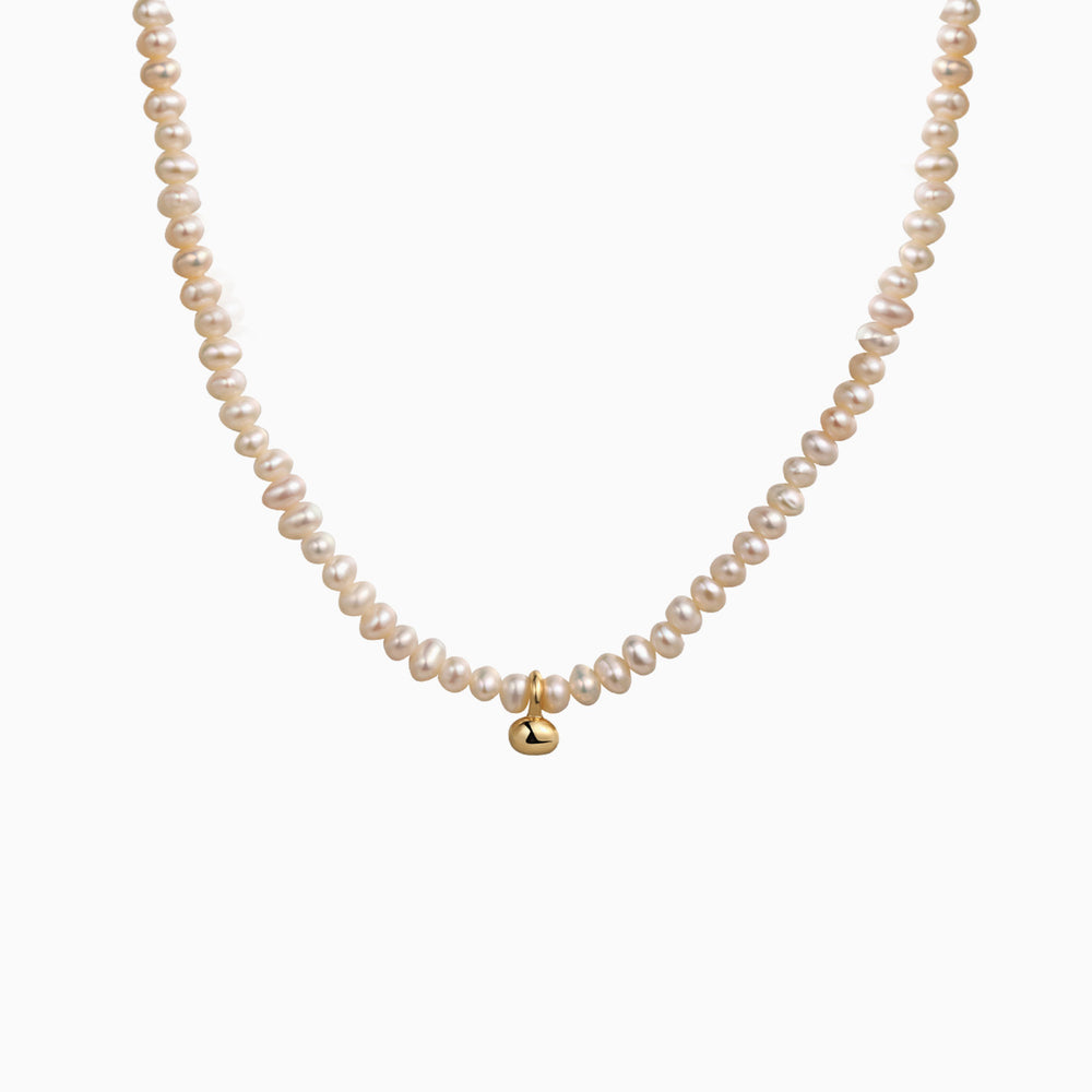 Mini Ball Baroque Pearl Choker Necklace for women