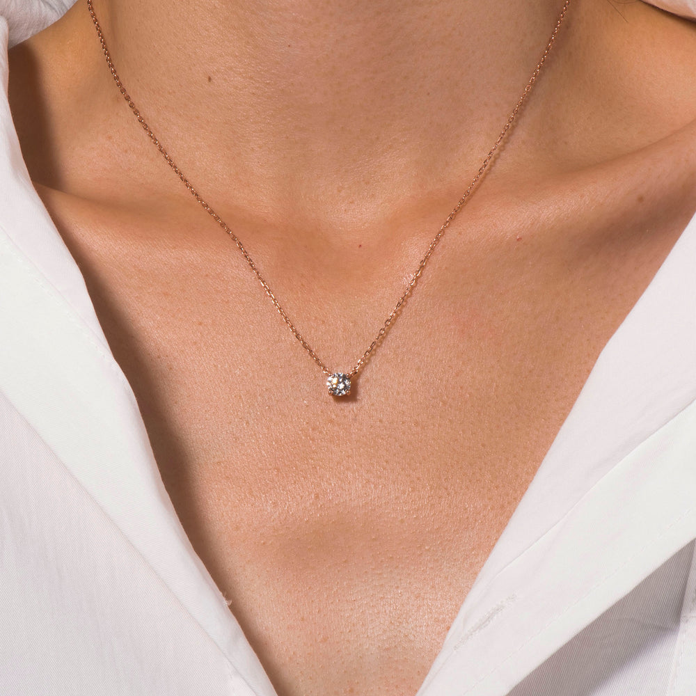 classic dainty cubic zirconia Swarovski necklace