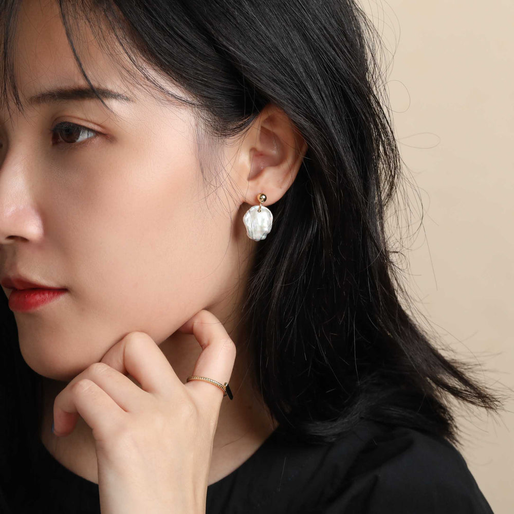 Nature Baroque Pearl Earrings