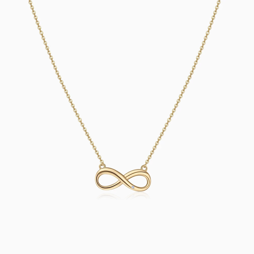 simple Infinity Necklace gold