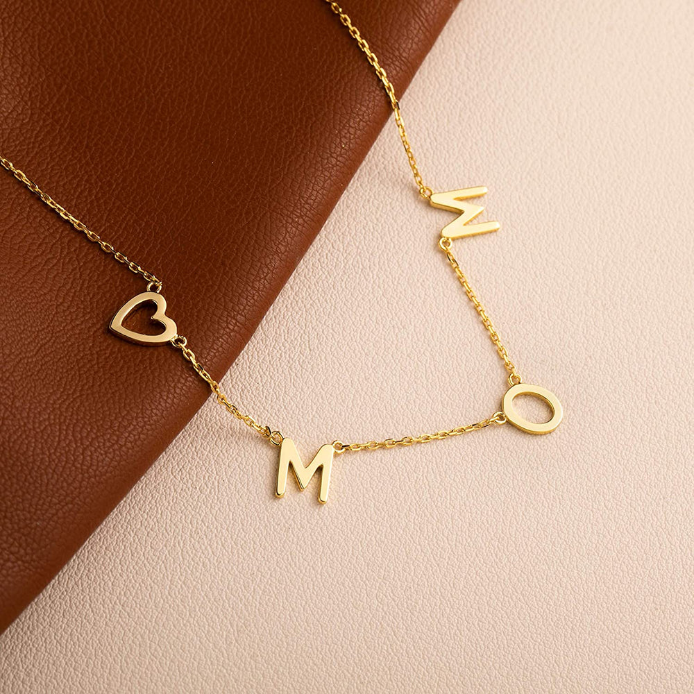 Mom letter pendant necklaces for women