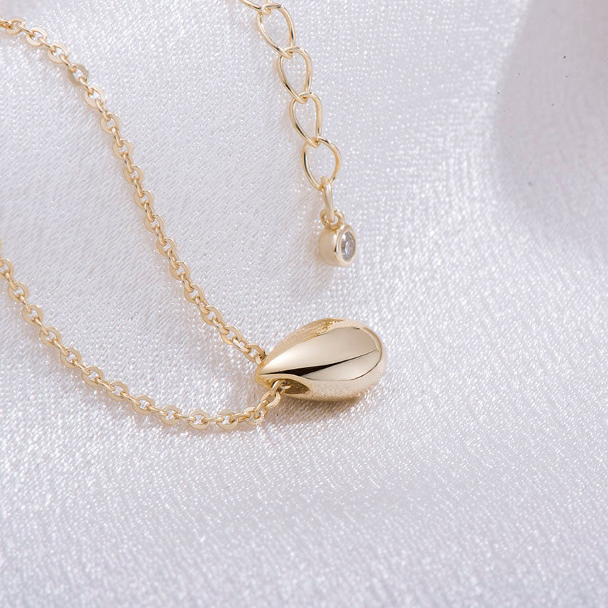 minimalist teardrop necklace gold gift for her