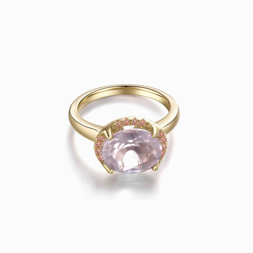 Rose Quartz Ring Gemstone Rings