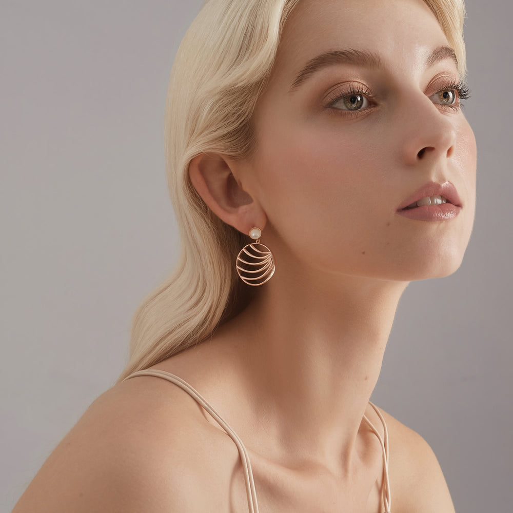 dainty leaf drop earrings holiday gifts