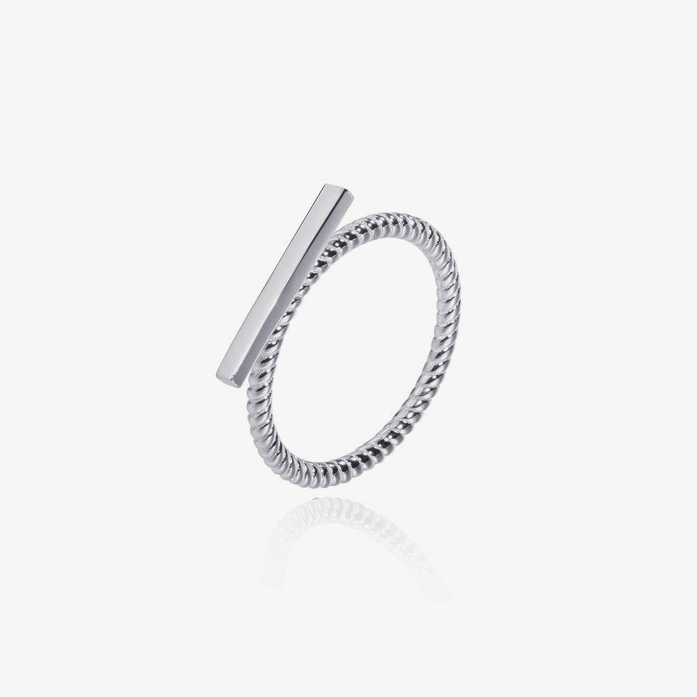 simple simple Bar Ring sterling silver for women