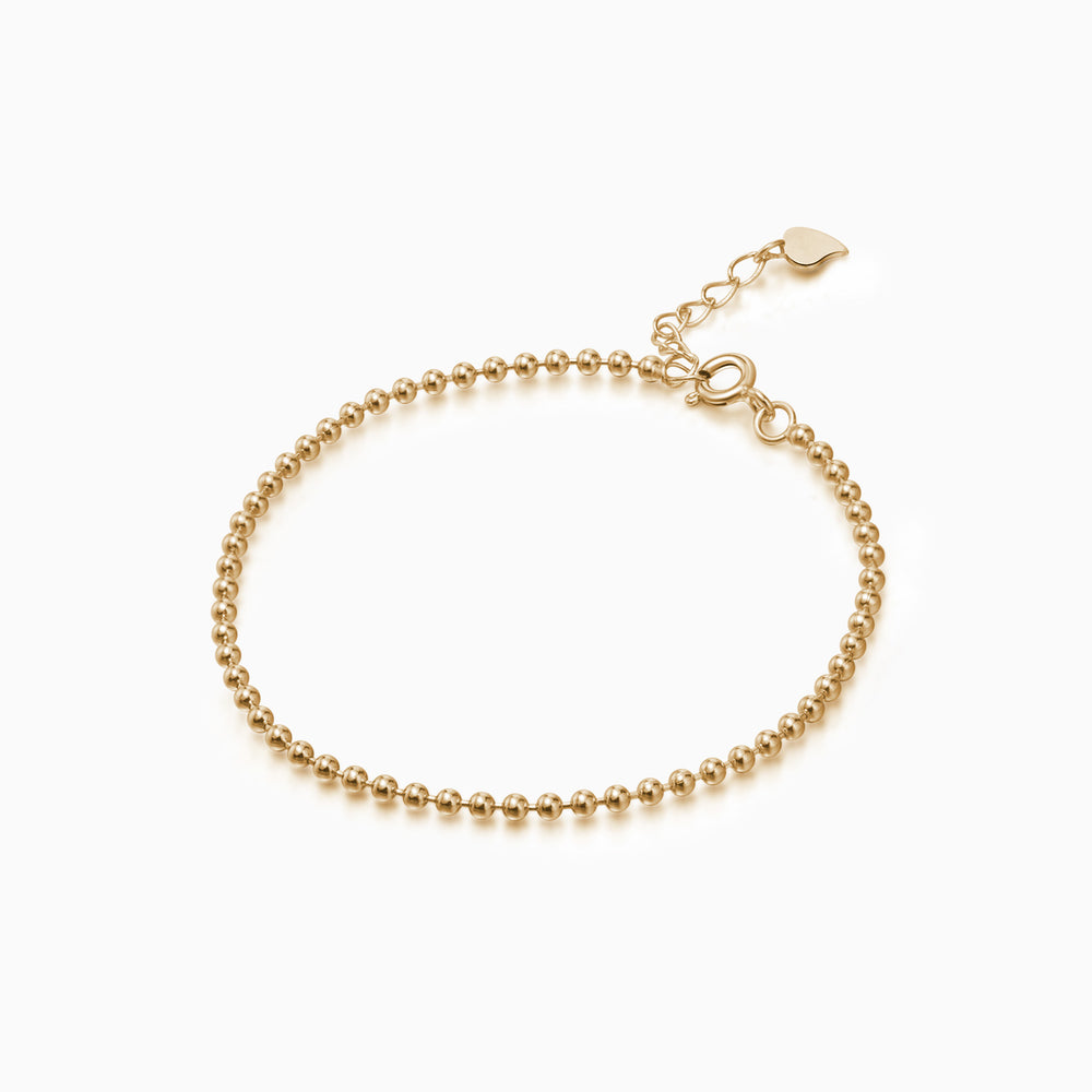 Minimalist Beaded Bracelet gold