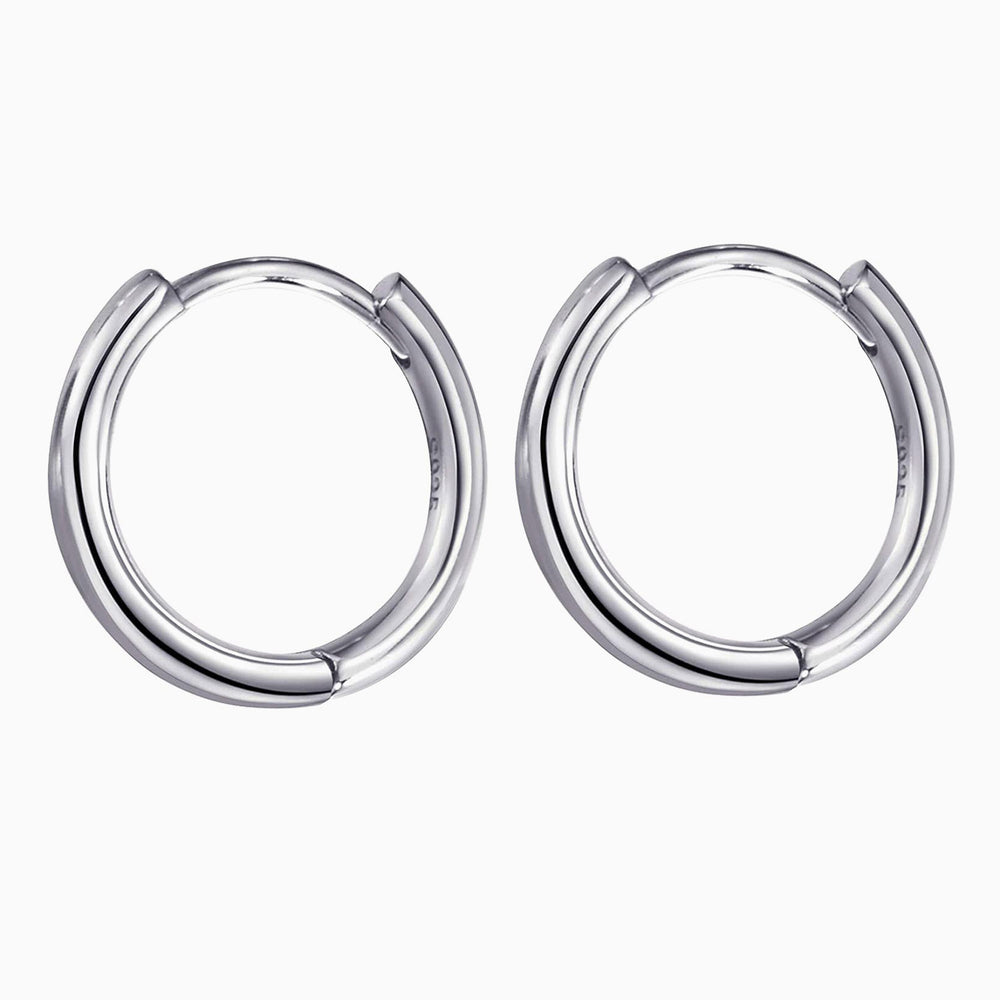 minimalist hoop earrings 925 sterling silver
