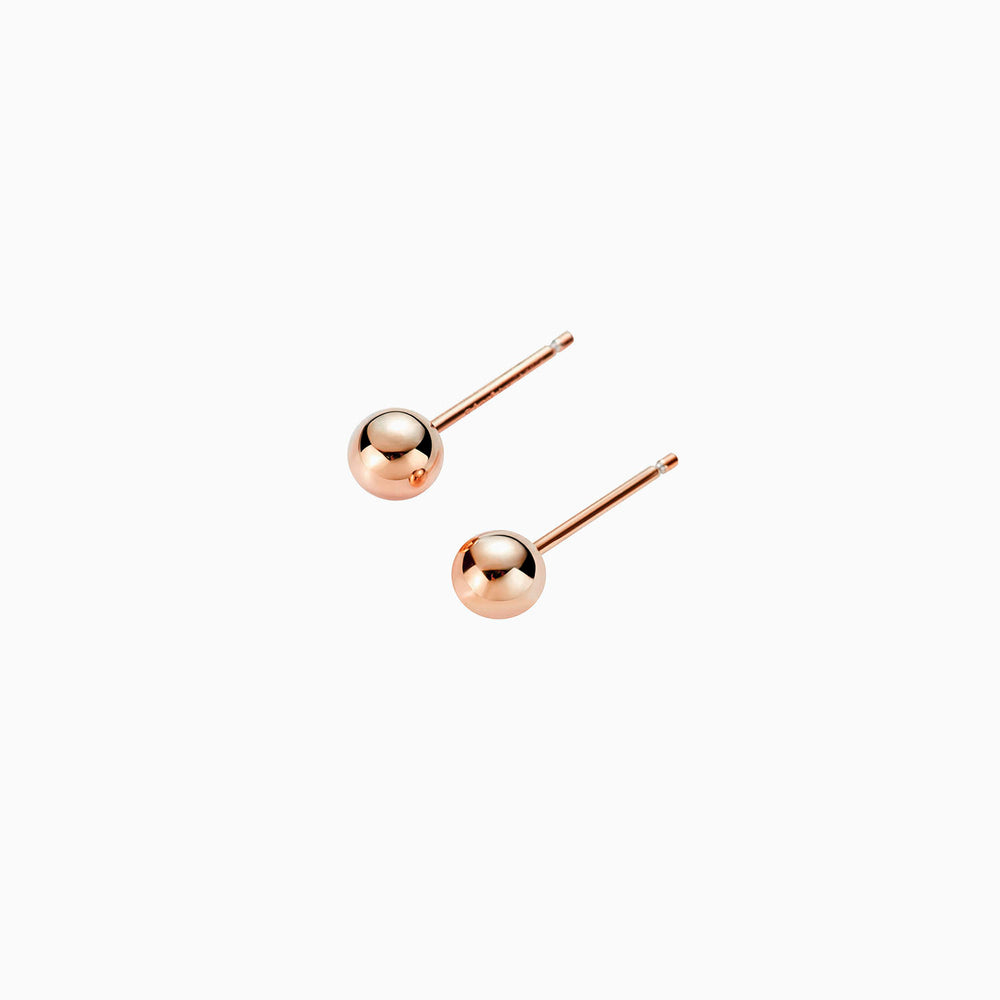 Ball Stud Earrings rose gold