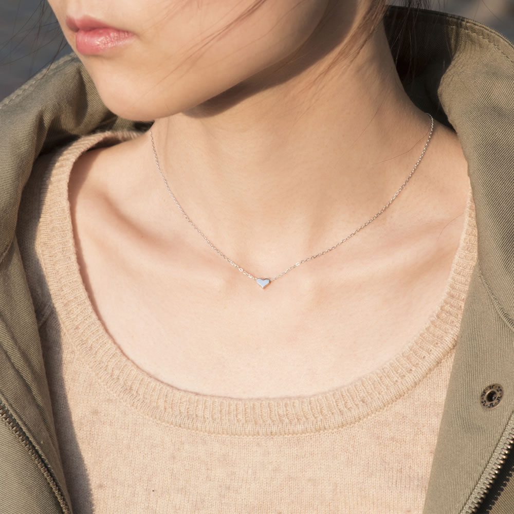 simple Tiny Heart Necklace for women